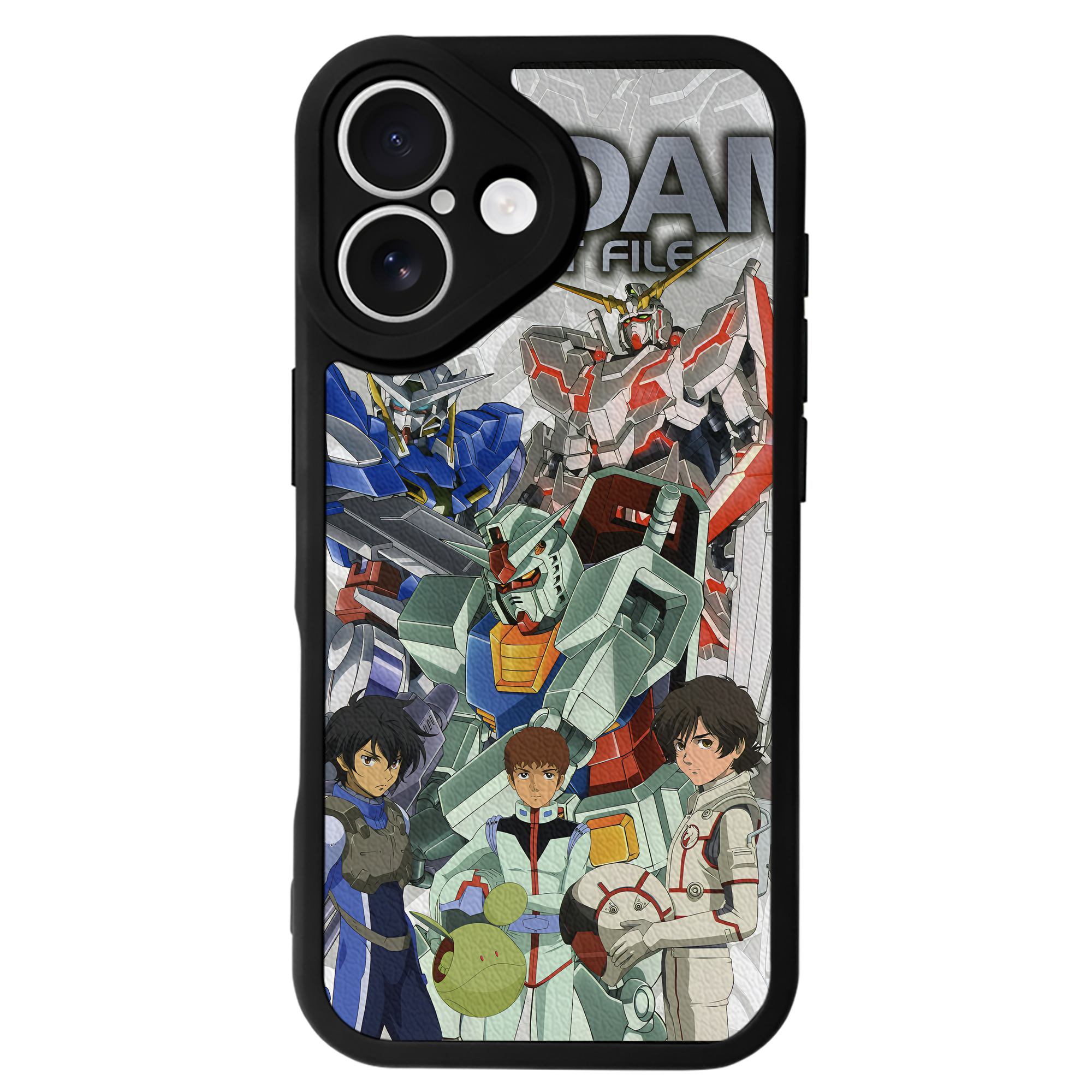（画像用） 機動戦士ガンダム Mobile Suit Gundam 【iPhone 16シリーズ対応】シリコンスマホケース（レザー調） 材質：シリコン